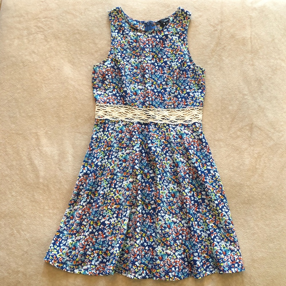Aqua sleeveless flirty and fun dress